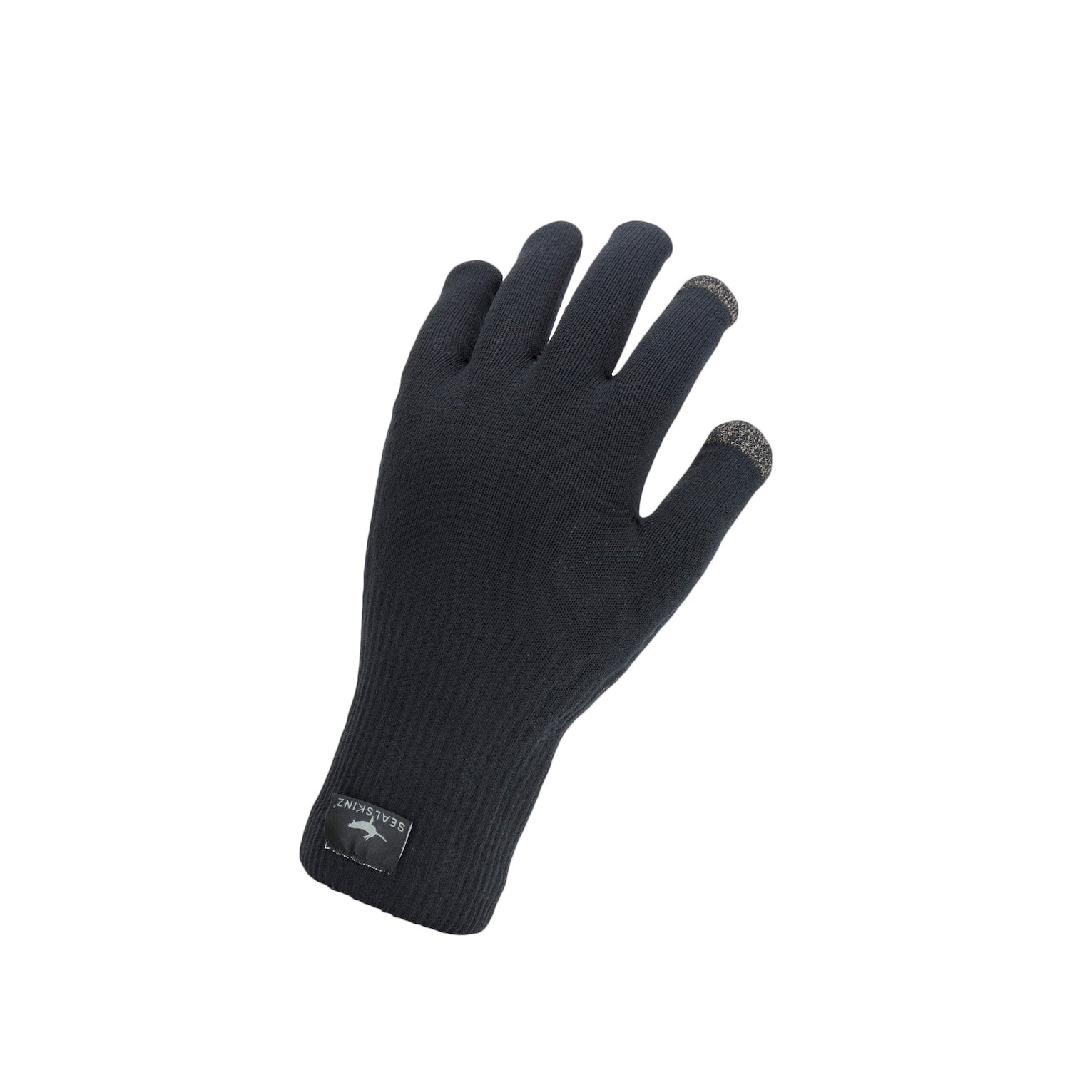 SealSkinz Waterproof Knitted Gloves Small Black - Main Image