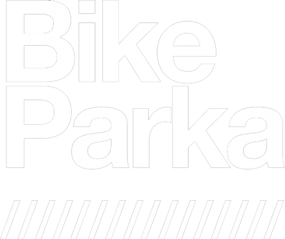 Logo BikeParka blanc