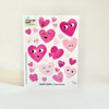 Sticker Stick Me Baby – Heart Times Heart Grenadine Glitter