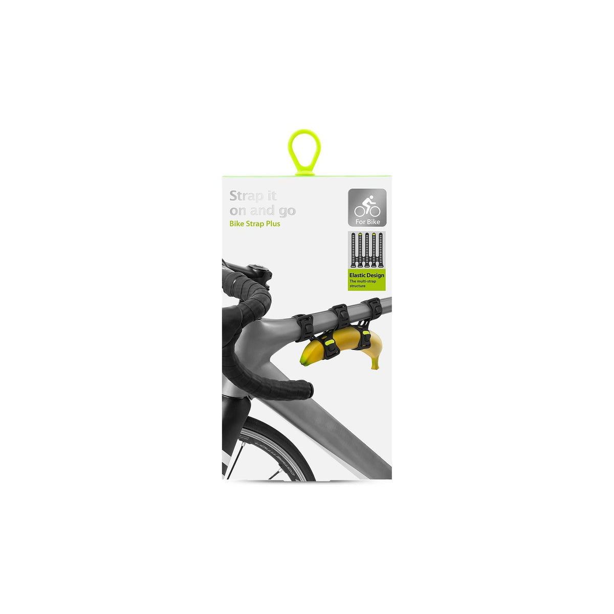 Attache silicone vélo Bone Bike Strap Plus noire