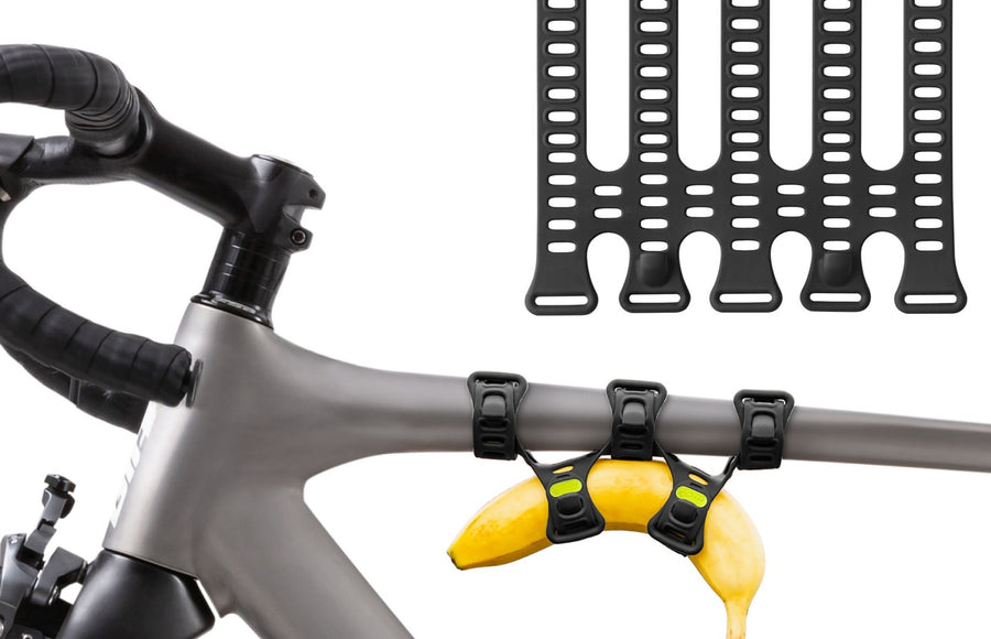 Attache silicone vélo Bone Bike Strap Plus noire