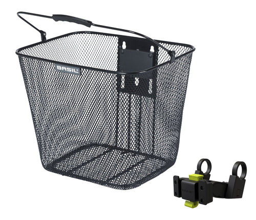 Panier vélo Basil - Bilbao avec support guidon KF