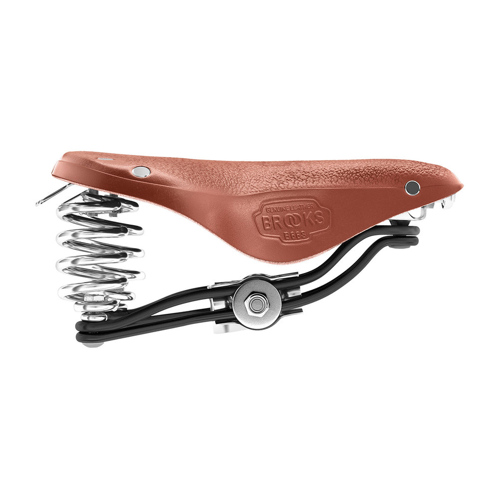 Selle vélo cuir Brooks - B66 Short - Miel - vue 2