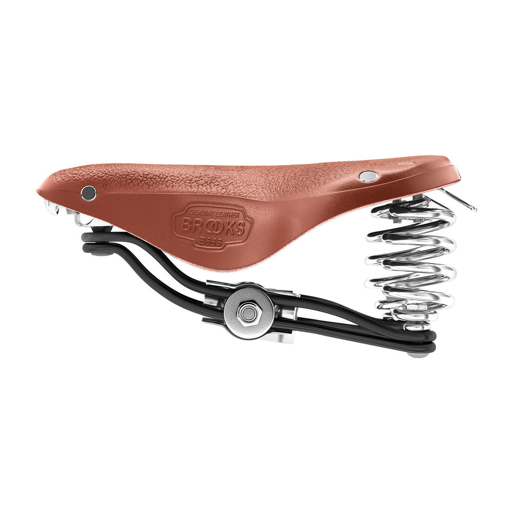 Selle vélo cuir Brooks - B66 Short - Miel - vue 3