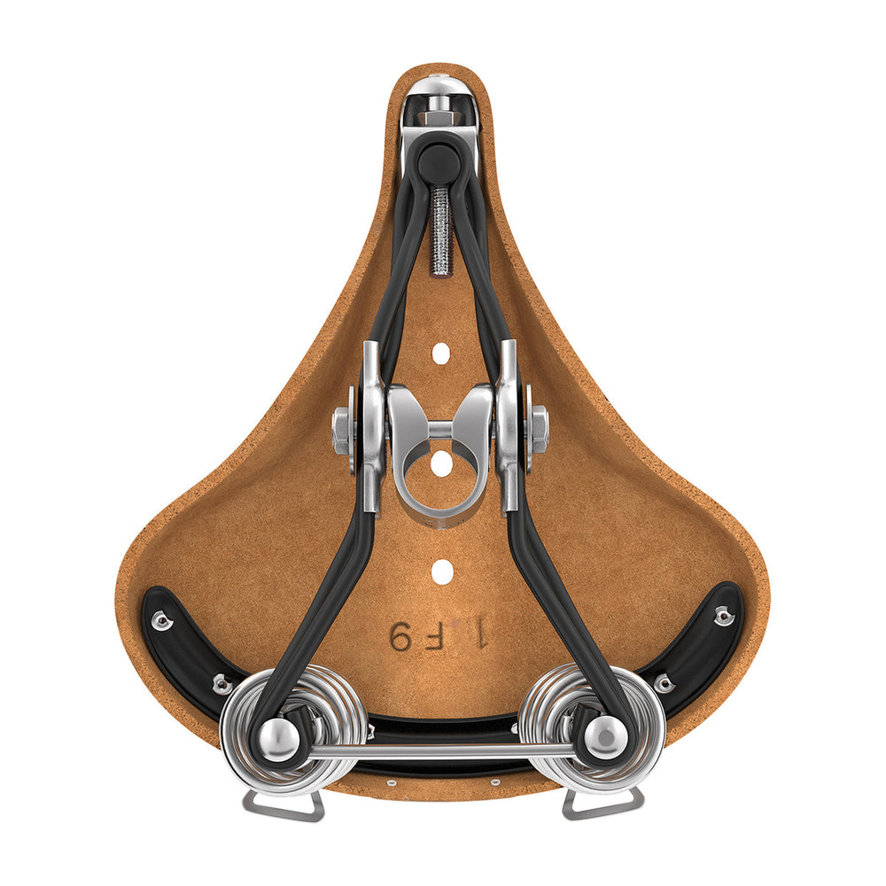 Selle vélo cuir Brooks - B66 Short - Miel - vue 6