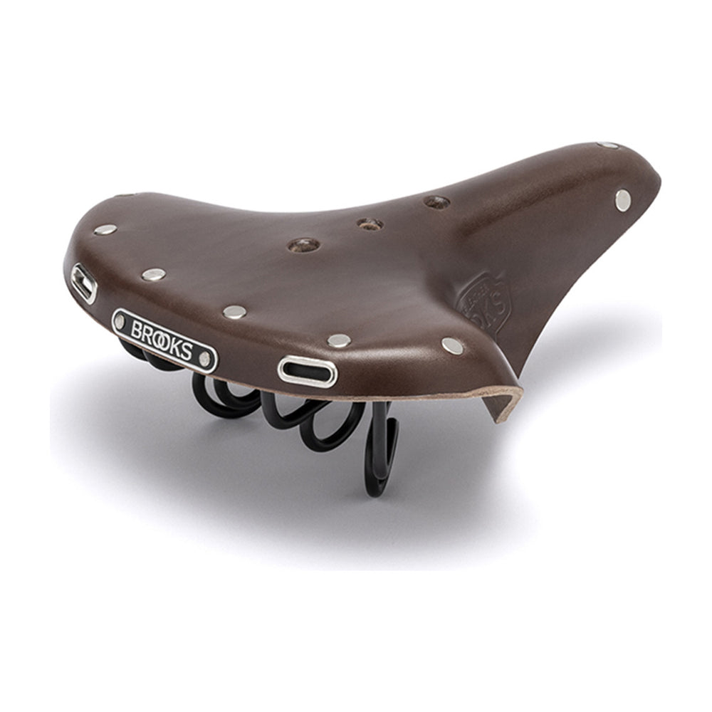 Selle vélo cuir Brooks - B72 - Brun antique - vue 1