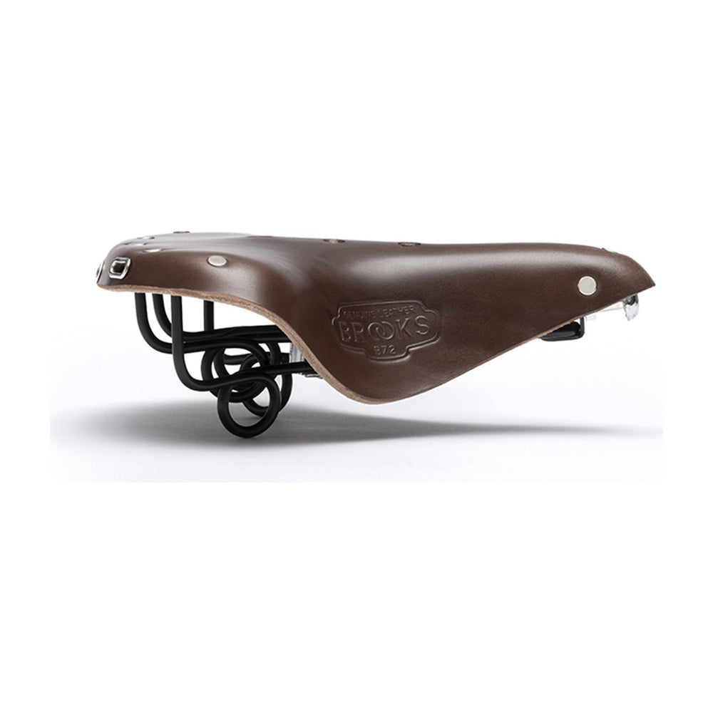 Selle vélo cuir Brooks - B72 - Brun antique - vue 6