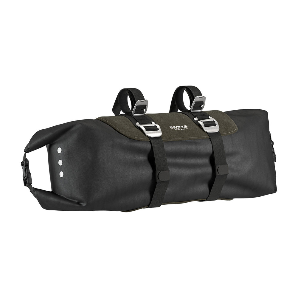 Sacoche de guidon vélo Brooks - Scape HandleBar Roll 10-12 L - Vert kaki - vue 1