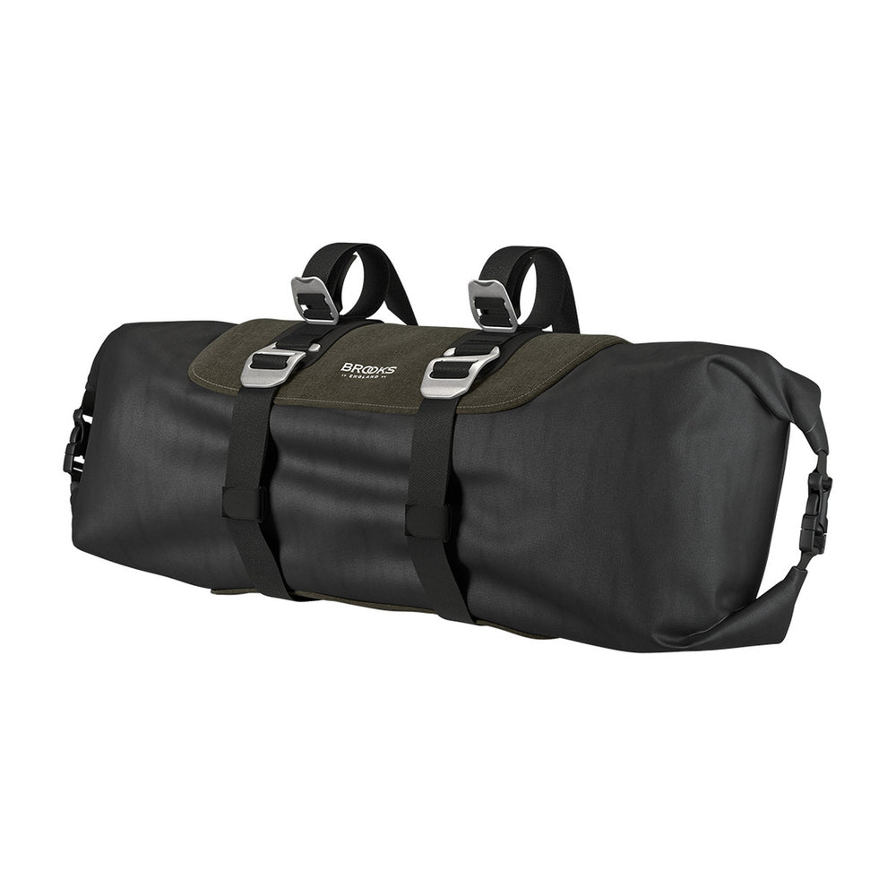 Sacoche de guidon vélo Brooks - Scape HandleBar Roll 10-12 L - Vert kaki - vue 2