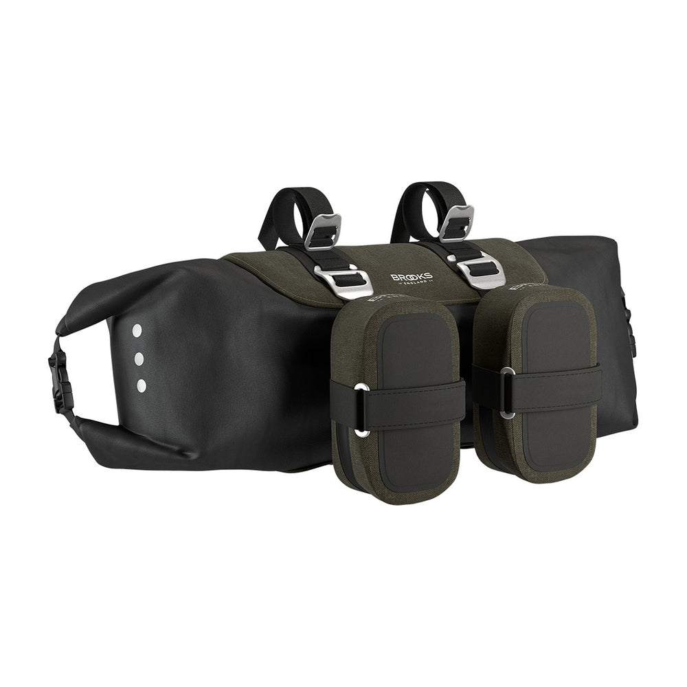 Sacoche de guidon vélo Brooks - Scape HandleBar Roll 10-12 L - Vert kaki - vue 7