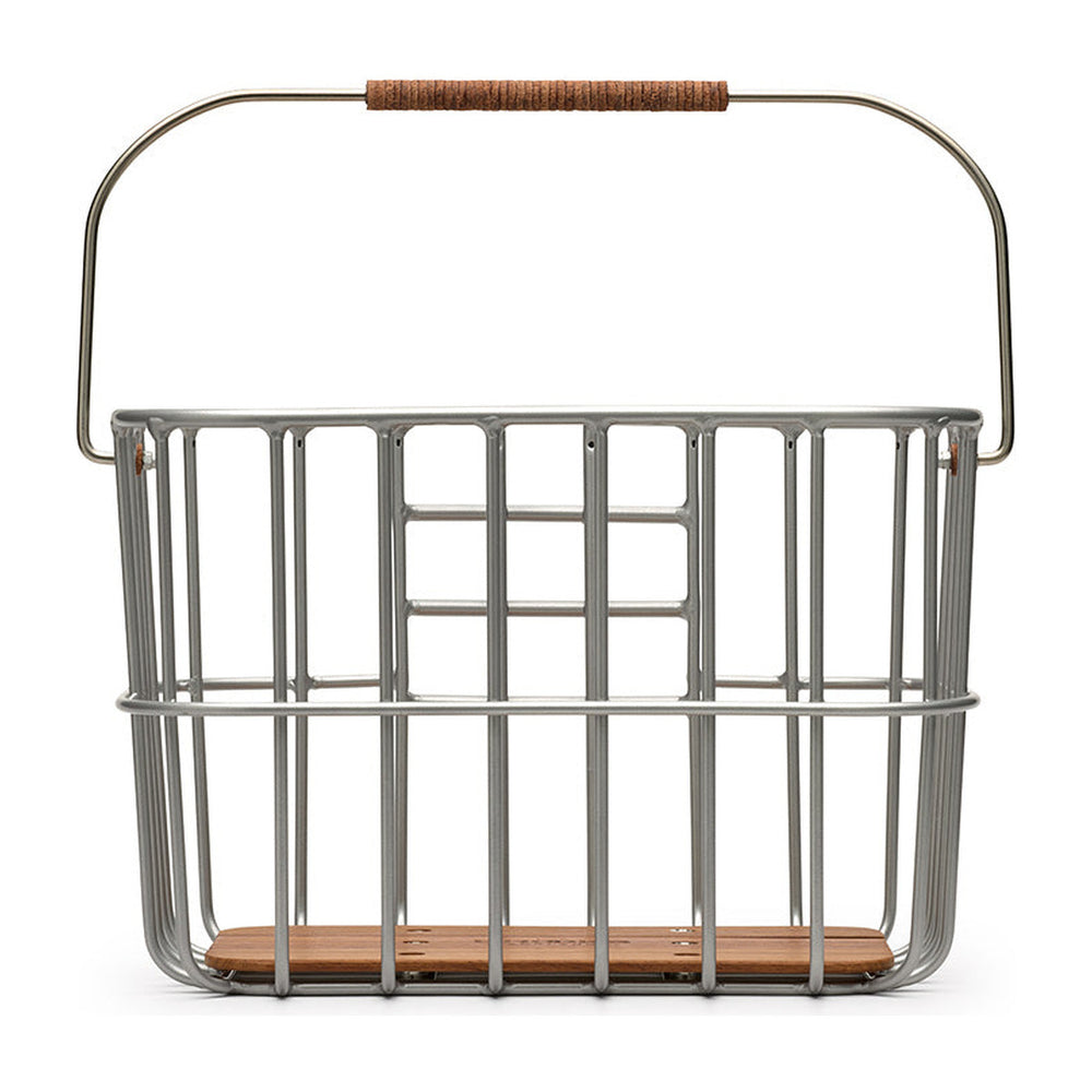 Panier avant vélo Brooks - Hoxton Wire Basket 25 L - Argent - vue 1