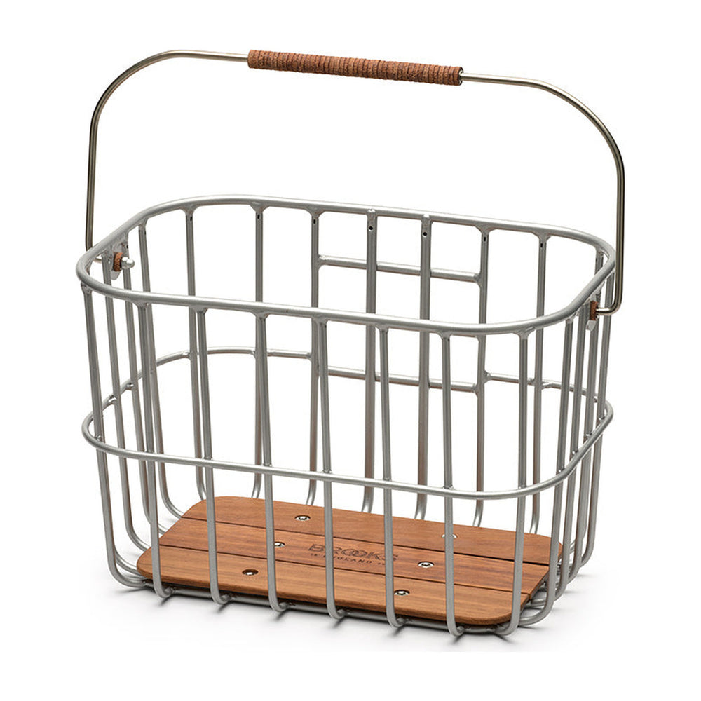 Panier avant vélo Brooks - Hoxton Wire Basket 25 L - Argent - vue 2