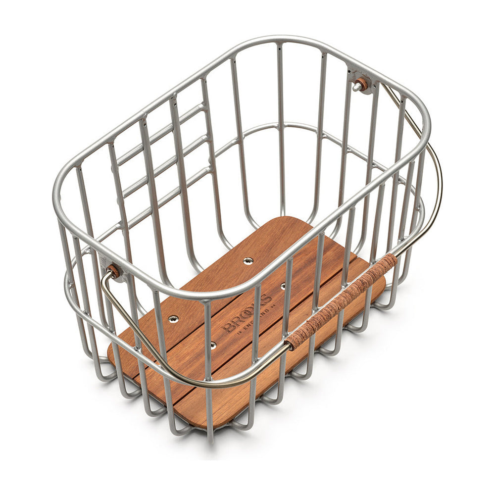 Panier avant vélo Brooks - Hoxton Wire Basket 25 L - Argent - vue 3