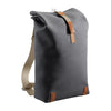 Sac à dos vélo toile et cuir Brooks - Pickwick 26 L - Gris / Miel - vue 1