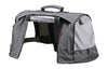 Capuche de protection pour panier chien vélo KlickFix Doggy - les arceaux et les fenetres transparentes vus de face