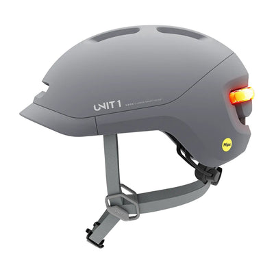 Casque connecté Unit 1 NEON Mips, coloris Mineral Gray, vue de profil