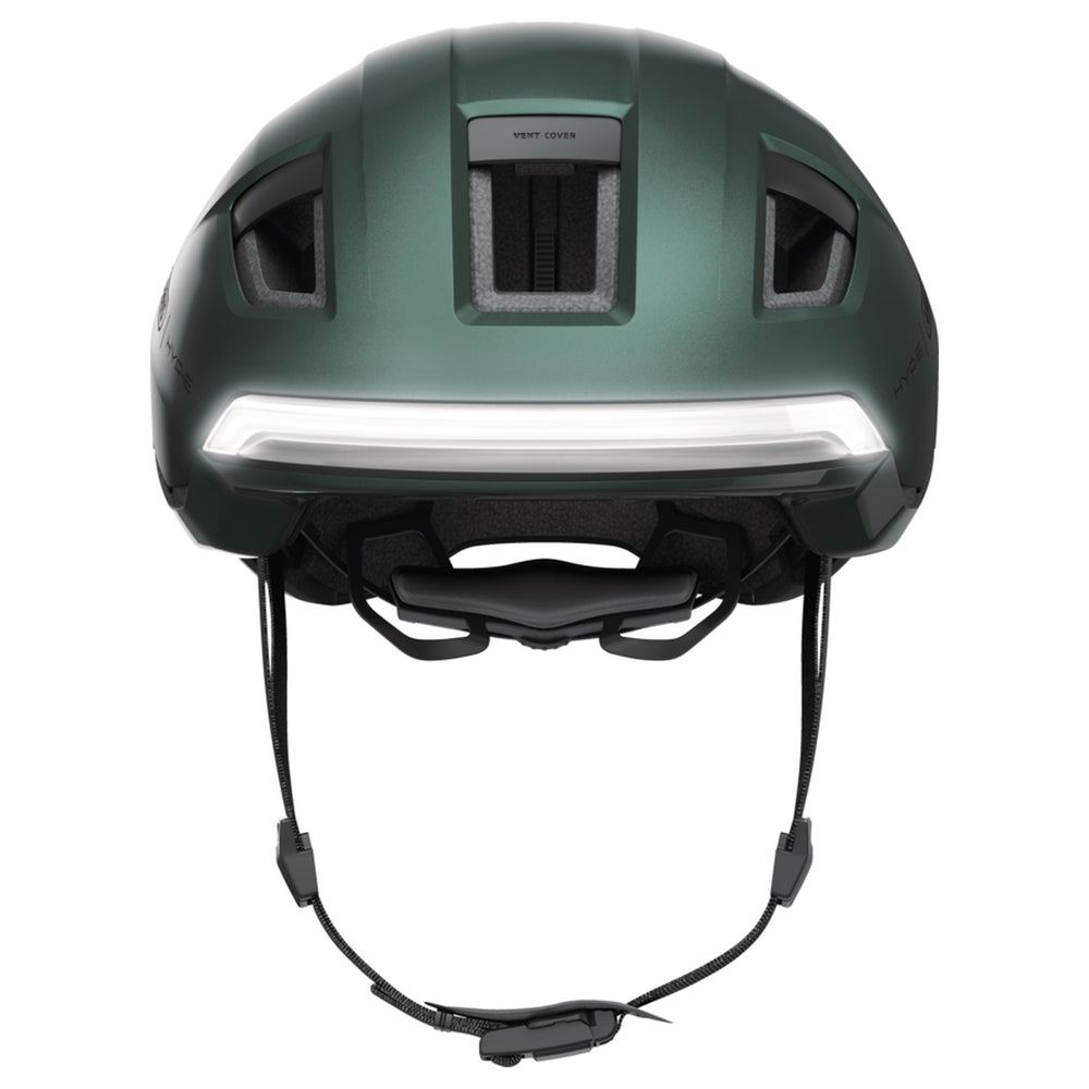 Casque vélo Abus HYP-E coloris Jungle Green - vue face