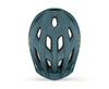 Casque vélo enfant MET - Crackerjack Mips coloris Bleu Pétrole Mat vue -top