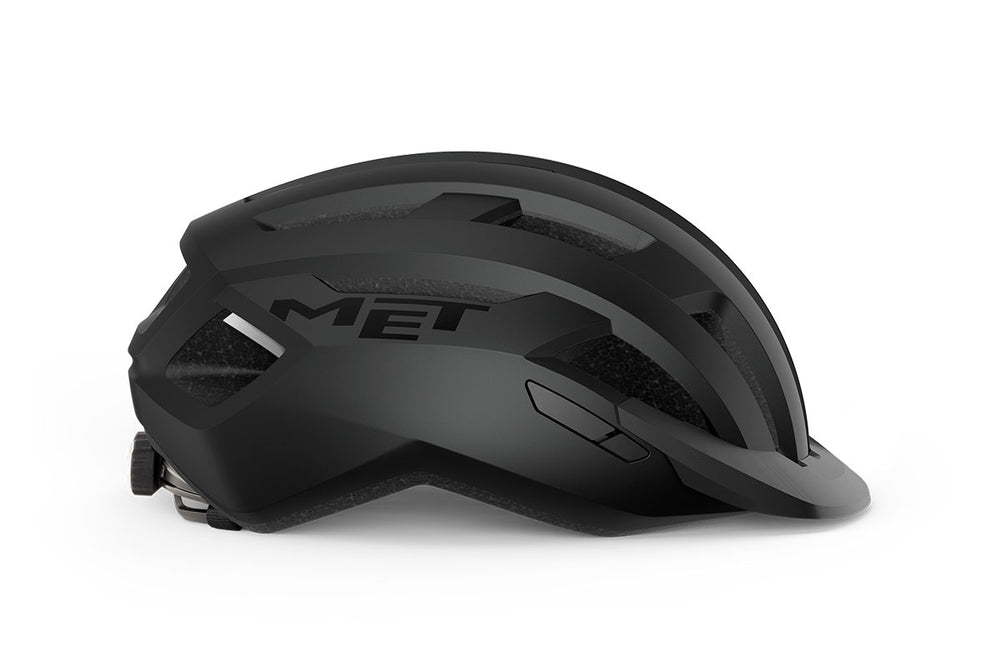 Casque vélo MET - Allroad coloris Noir Mat vue -side