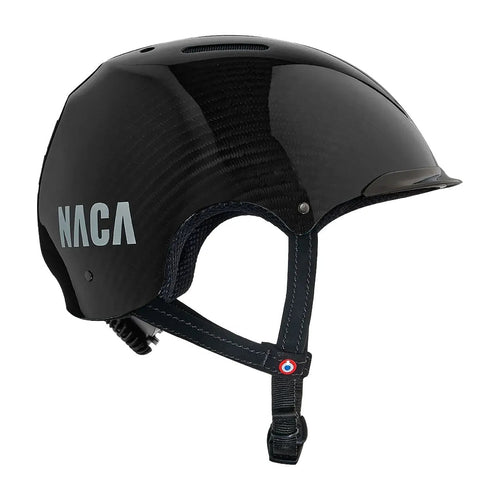 Casque vélo NACA Carbone Candy noir, vue de profil