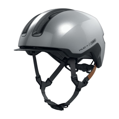 Casque vélo urbain Abus HUD-Y Gleam Silver