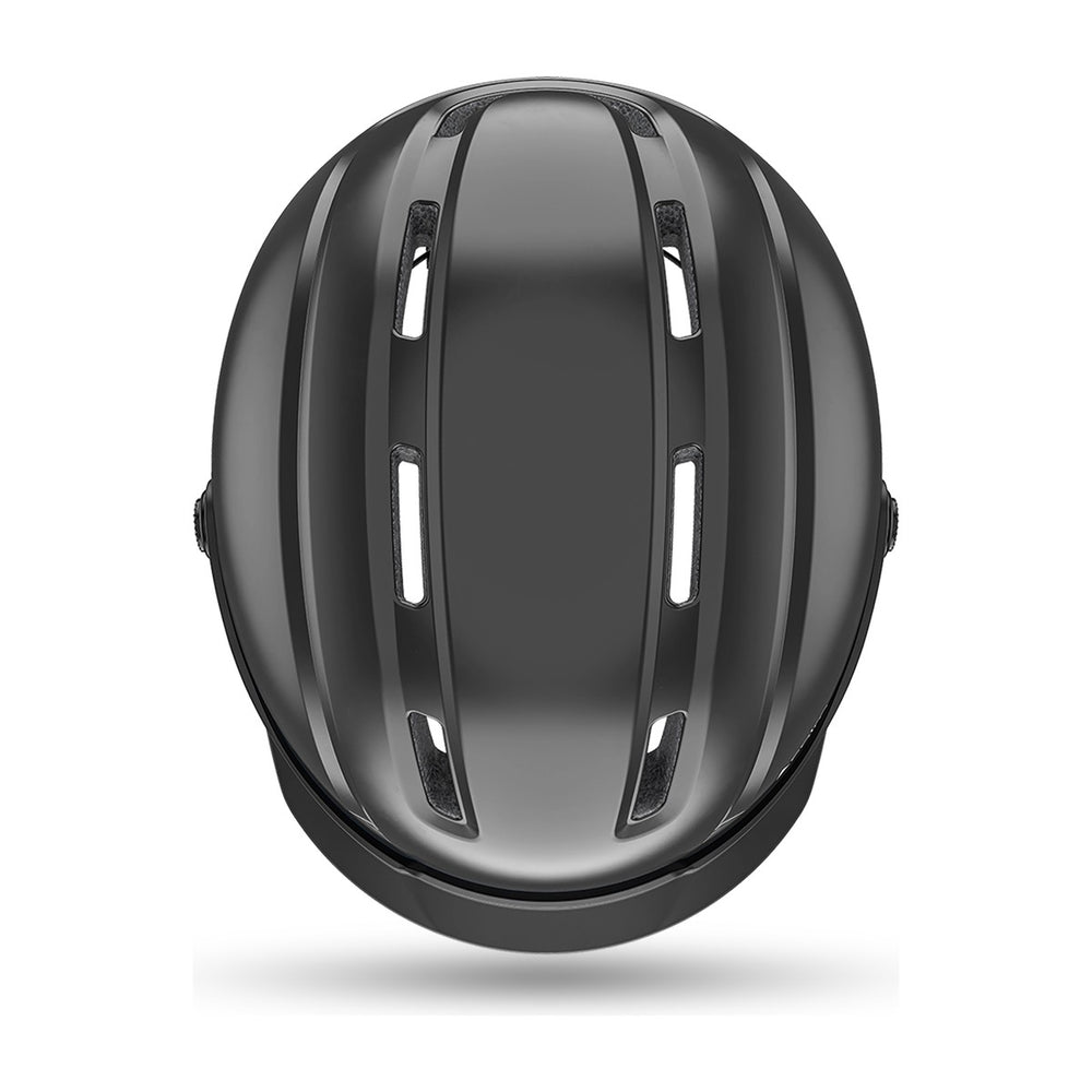 Casque vélo urbain Cairn Fuse Mat Metallic Black vue 3