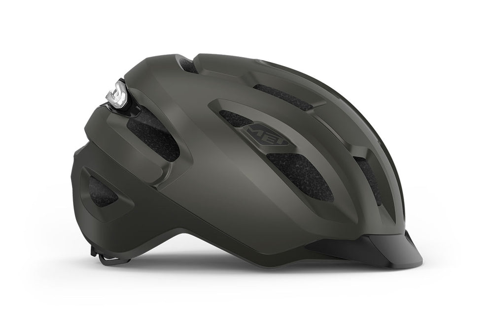 Casque vélo urbain MET - Urbex Mips coloris Titane Métalisé vue -side