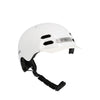 Casque vélo urbain Optimiz O374 à éclairage avant et arrière - Blanc Brillant