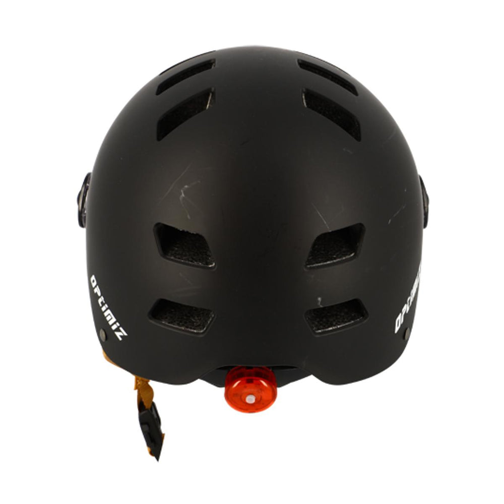 Casque vélo urbain Optimiz O382 à visière - Noir Mat