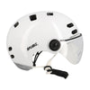 Casque vélo urbain Optimiz O394 à clignotants - Blanc Brillant