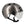Casque vélo urbain Optimiz O394 à clignotants - Gris Brillant