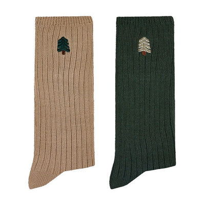 chaussettes-faguo-socks-x2-lot-de-2-paires-taupe-vert-fonce-1