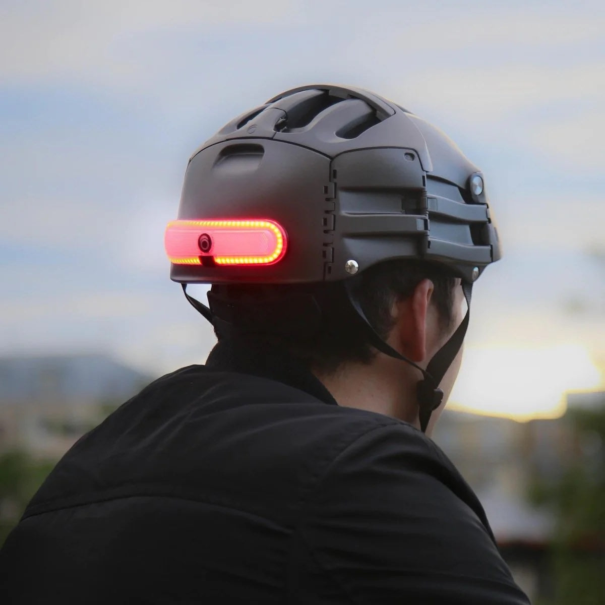 bike helmet indicators Safe-Tec TYR Bicycle with Turn Signals and Brake Lights Bicycle Patrol Outfitters, LLC Tail Light Helmet Tail Tail