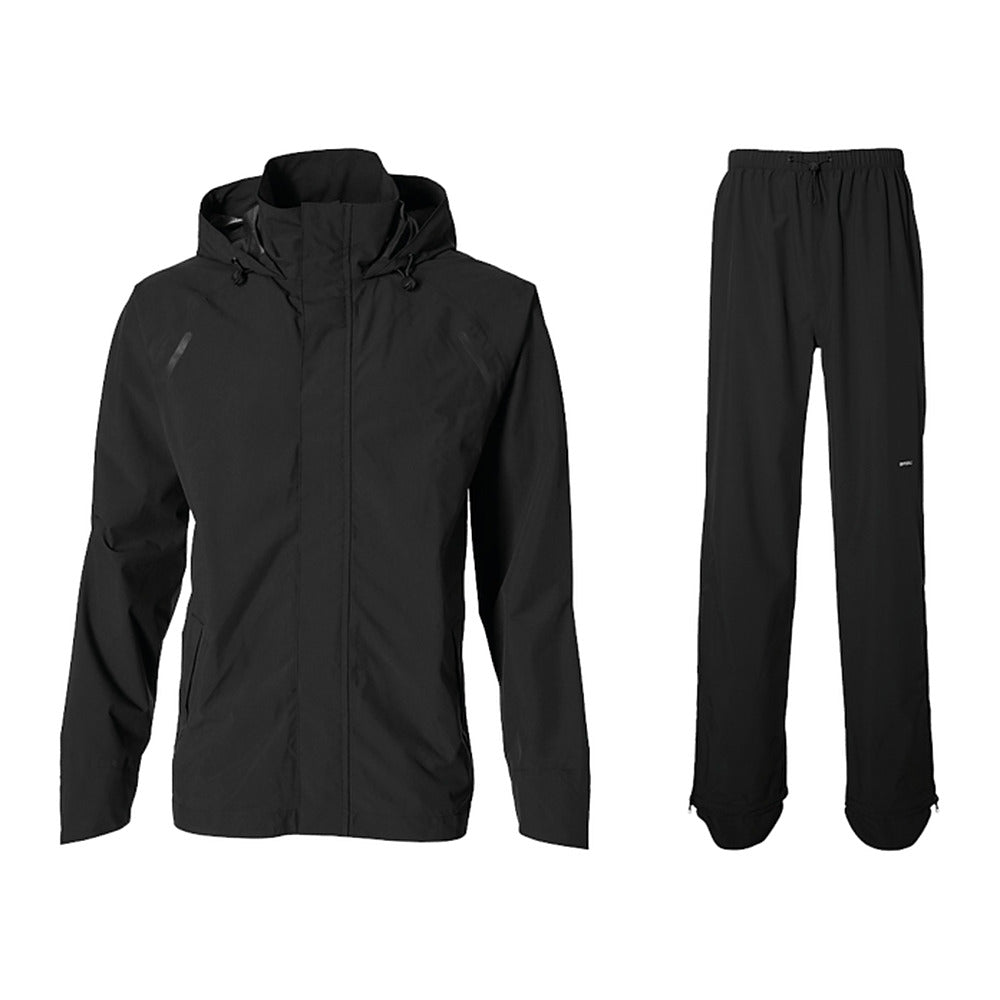 Ensemble de pluie vélo Basil Hoga - veste et pantalon coloris Noir - veste et pantalon