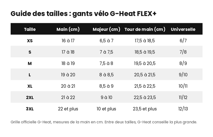 gants-velo-chauffants-g-heat-flex-plus-guide-tailles