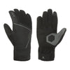 Gants vélo coupe-vent tactiles Cairn Quicker Touch Black paire dessus et paume