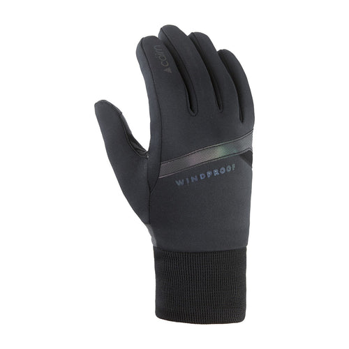 Gants vélo tactiles cuir Cairn Okaro Touch Black dessus