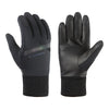 Gants vélo tactiles cuir Cairn Okaro Touch Black paire dessus et paume