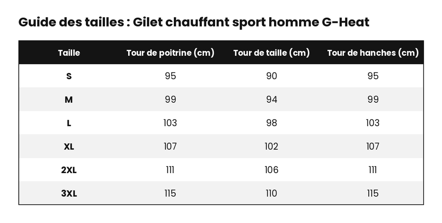 gilet-chauffant-sport-homme-g-heat-guide-tailles