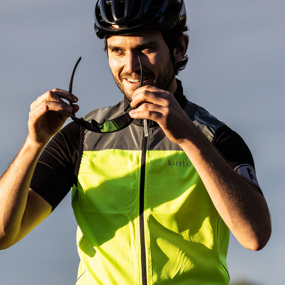 Gilet coupe-vent vélo réfléchissant Wowow - Poggio - photo 3