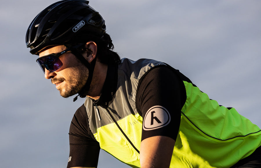gilet coupe vent velo reflechissant wowow poggio sec2