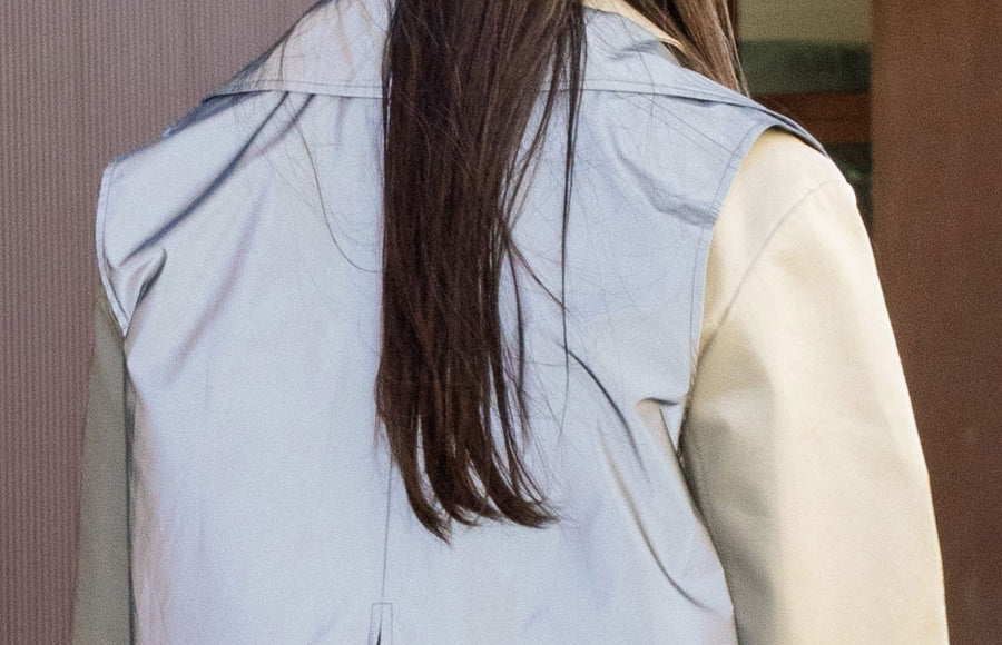 Gilet réfléchissant style trench femme Gofluo - Trench 2.0 - détail 2