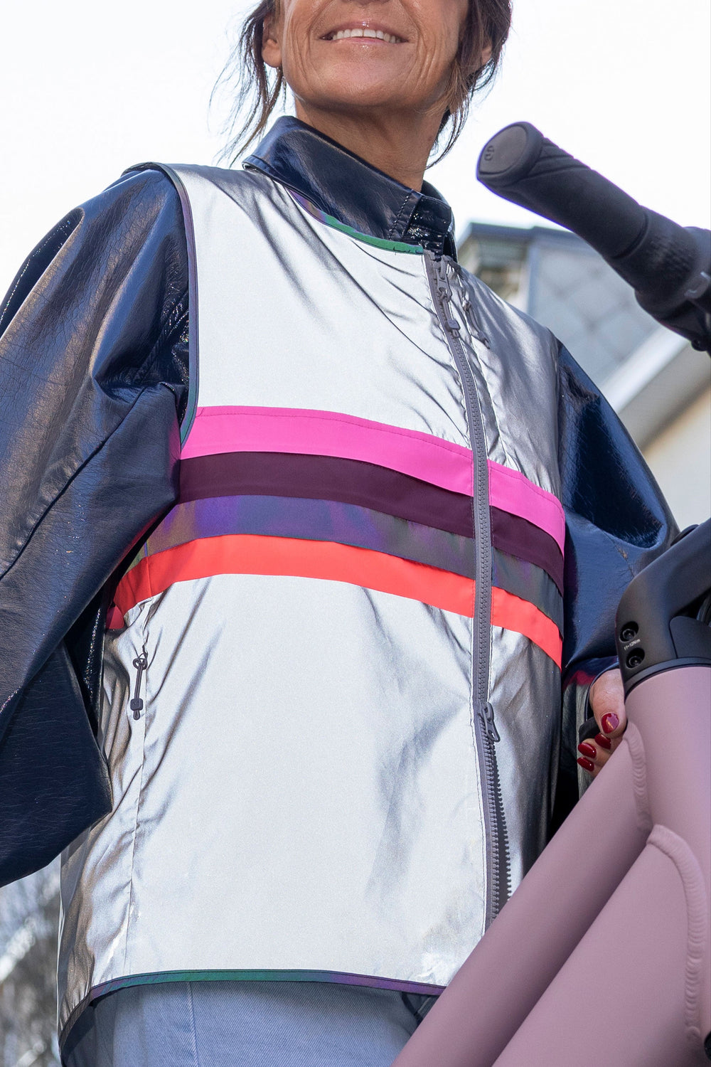 Gilet vélo réfléchissant femme Gofluo - Bodyglower Alice
