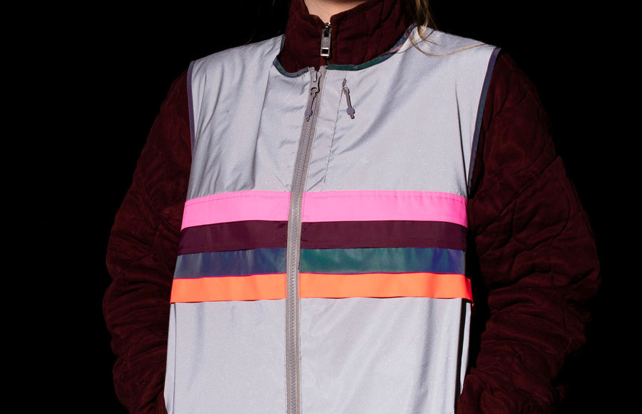 Gilet vélo réfléchissant femme Gofluo - Bodyglower Alice - détail 3