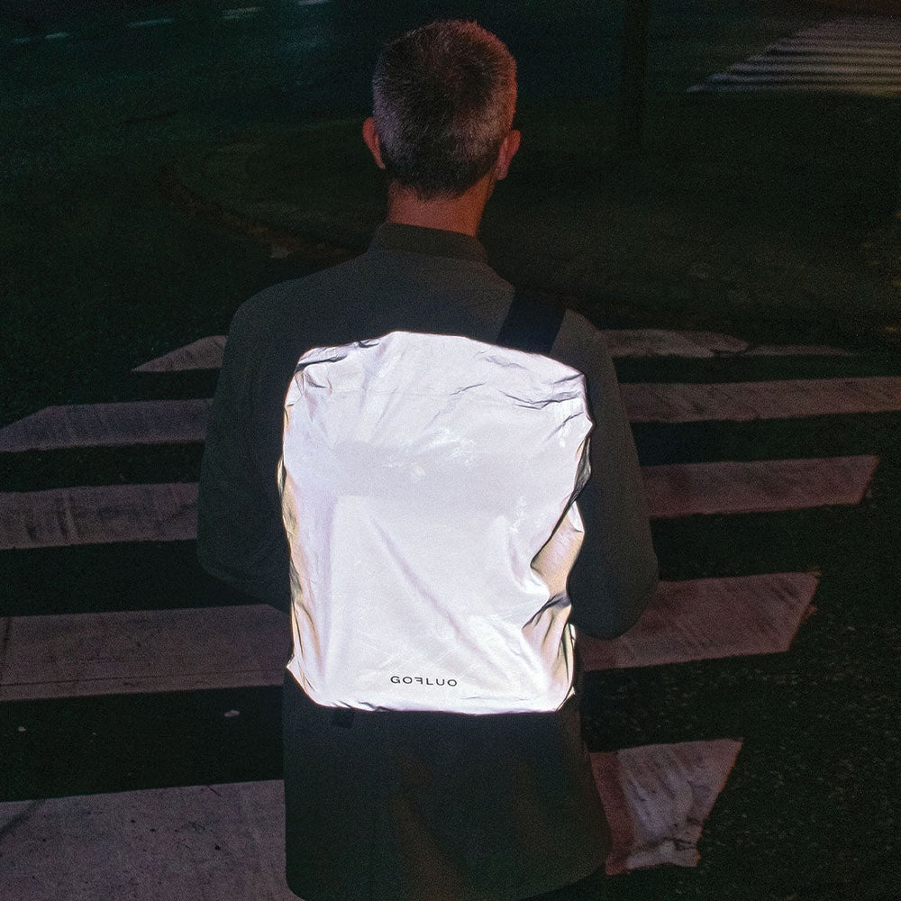 Housse réfléchissante pour sac à dos Gofluo - Riley et Kaya - Riley Grey reflective