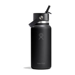 Gourde isotherme Hydro Flask Wide Mouth Flex Straw 946 ml - Black