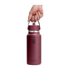 Gourde isotherme Hydro Flask Wide Mouth Flex Straw 946 ml - Burgundy