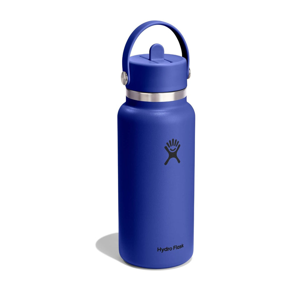 Gourde isotherme Hydro Flask Wide Mouth Flex Straw 946 ml - Capri Blue