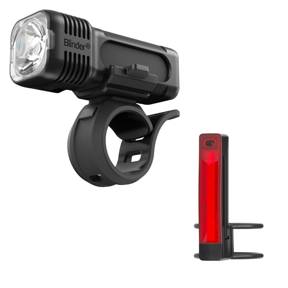 Éclairage vélo avant / arrière Knog - Blinder 400 & Plus Set