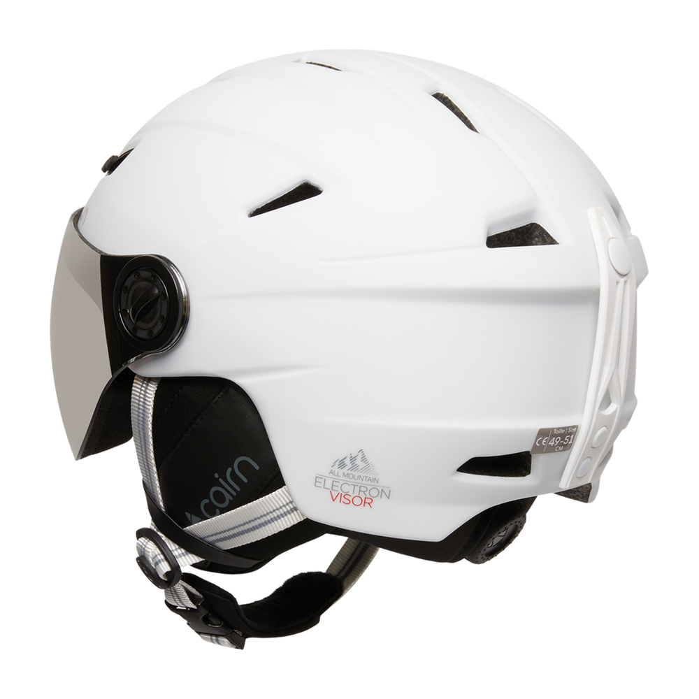 Casque Ski Cairn Electron Visor White vue 2